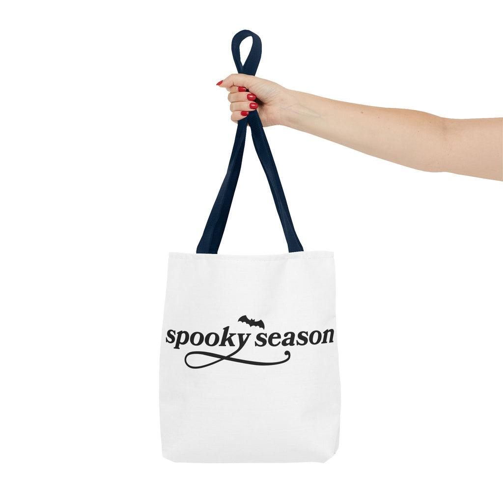 Spooky Season Halloween Tote Bag – Cute Ghosts & Bat Design