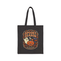 Tote Bag — Spooky Season Halloween Pumpkin & Ghost Canvas Tote