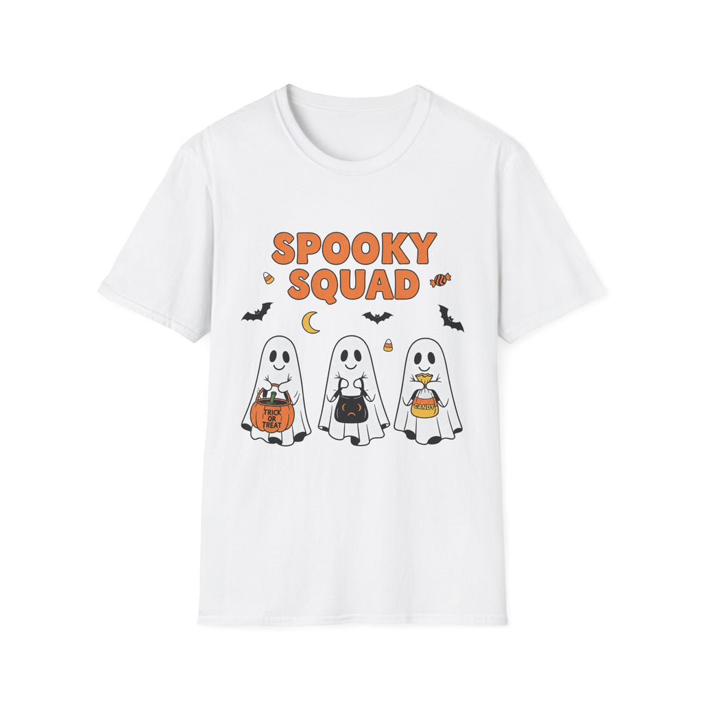 Spooky Squad T-Shirt — Cute Halloween Ghosts Candy Graphic Tee