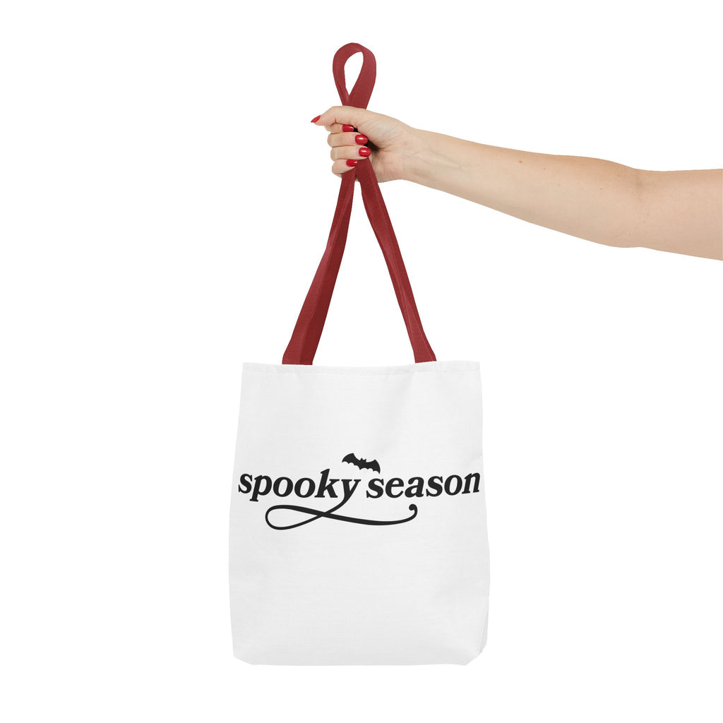 Spooky Season Halloween Tote Bag – Cute Ghosts & Bat Design
