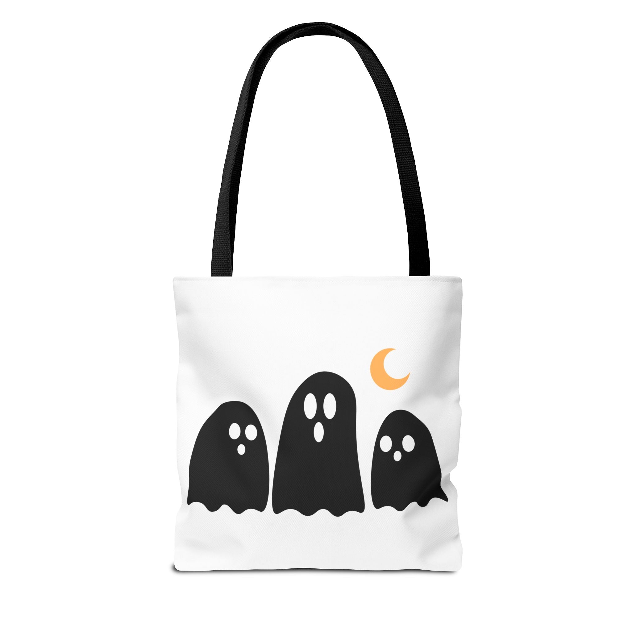 Spooky Season Halloween Tote Bag – Cute Ghosts & Bat Design