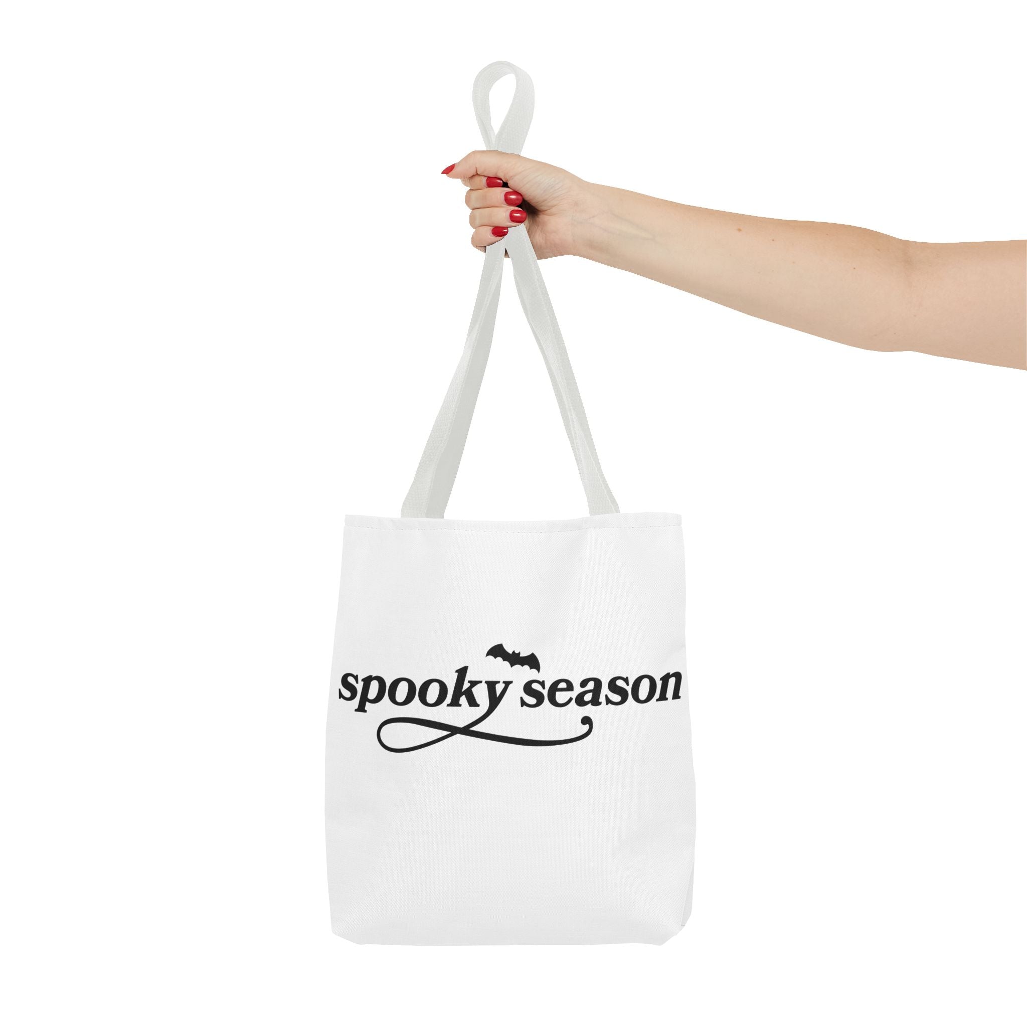 Spooky Season Halloween Tote Bag – Cute Ghosts & Bat Design