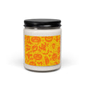 Halloween Pumpkin Pattern Scented Soy Candle — 9oz (Spooky Orange Jack-O'-Lanterns)