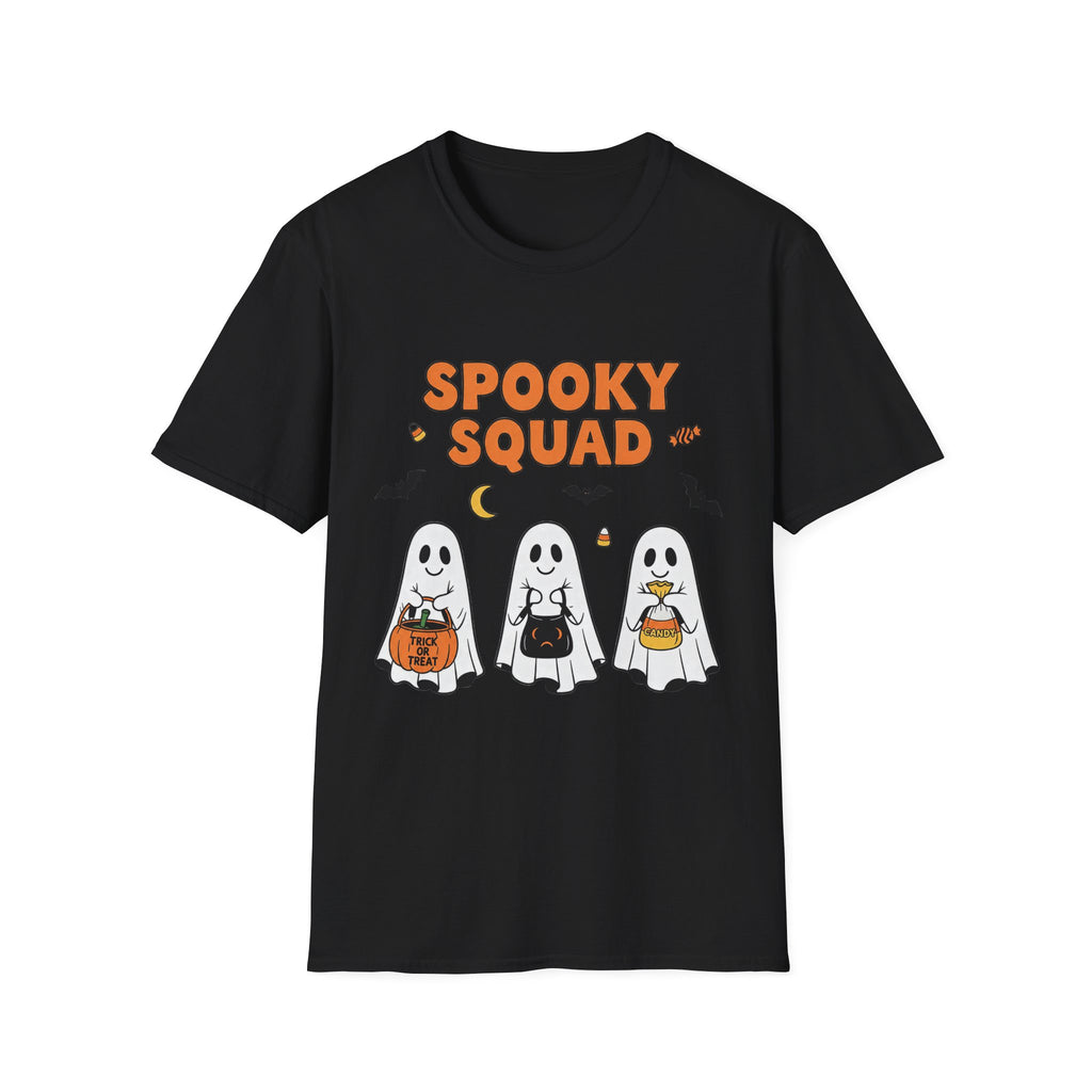 Spooky Squad T-Shirt — Cute Halloween Ghosts Candy Graphic Tee